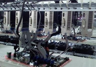 A modern ASIC miner, showcasing its cooling system and compact design.